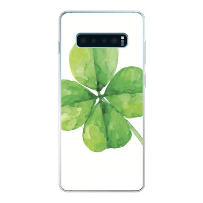 Produktbild von MuchoWow® Handyhülle Schutzhülle Hülle für Samsung Galaxy S10 Lite Vierblättriger Klee - Aquarell - Pflanze Silikon Softcase Handy Hülle - Schutz