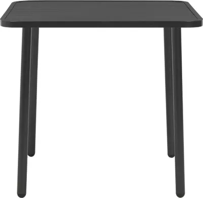 Produktbild von vidaXL Gartentisch Dunkelgrau 80x80x72 cm Stahl