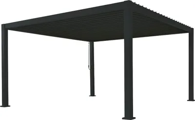 Produktbild von Cadiz Terrassenüberdachung 360x360x250 Anthrazit mit Lamellendach