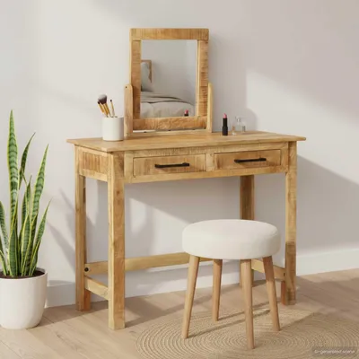 Obrázek produktu pro vidaXL Toaletní stolek hnědý 100 x 40 x 120 cm z masivního dřeva mango