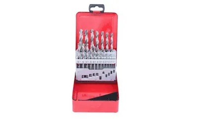 Produktbild von KS Tools 330.2610, Bohrer, Bohrerbit-Set, Drehung der rechten Hand, Metall, Kunststoff, Holz, 118°, Bodenschnellarbeitsstahl (HSS-G)