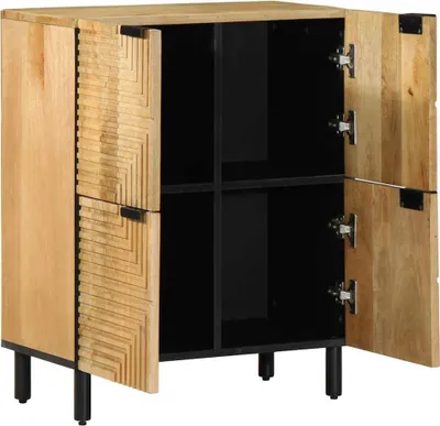 Obrázok produktu pre vidaXL Príborník hnedý 60x33x75 cm z masívneho dreva mango