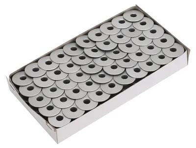 Produktbild von 100 Stück Metallspulen für Flachstickmaschinen, Autonähmaschinen, Ersatzteil 40264A