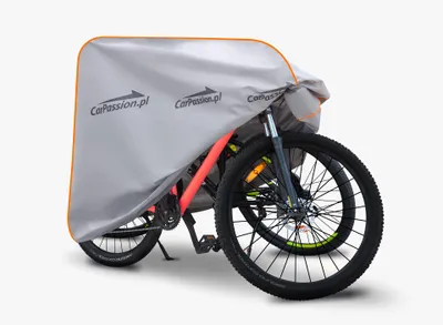 Productafbeelding van CarPassion Fietshoes Voor 2 Fietsen - Beschermhoes - Waterdicht & Vorstbestendig - Grijs - Universeel