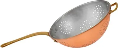 Zdjęcie produktu dla Durszlak, cedzak - z mosiężną rączką, średnica: 24 cm
