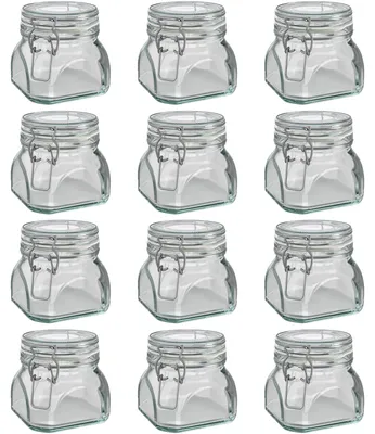 Produktbild von Wellgro Einmachglas mit Bügelverschluss - 550 ml Bügelverschlussglas - Glas Germany - Menge und Farbe wählbar