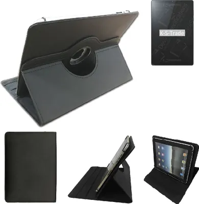 Produktbild von High quality kompatibel mit Lenovo TAB6 Schutz Hülle 360° Tablet Case Schutzhülle Flip Cover  schwarz. Tablet Hülle drehbar Standfunktion Ultra