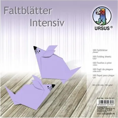 Produktbild von Faltblätter Intensiv Uni 20x20cm VE=100 Blatt flieder