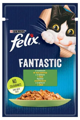 Produktbild von Felix 7613039786710, Adult, Kaninchen, 85 g