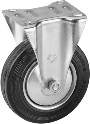 Produktbild von Rollwagenrad Ø 140 mm massiv Gummi weich Laufläche 115 kg Tragfähigkeit