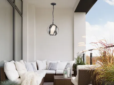 Produktbild von Pendelleuchte höhenverstellbar außen, Hängelampen Outdoor Terrassenbeleuchtung