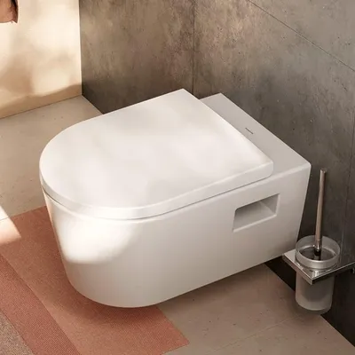 Produktbild von hansgrohe EluPura Original S Wand WC Set 540 AquaChannel Flush mit WC-Sitz mit SoftClose und QuickRelease
