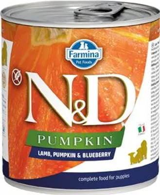 Obrázok produktu pre Konzerva N&D Puppy Lamb, Pumpkin & Blueberry 285g