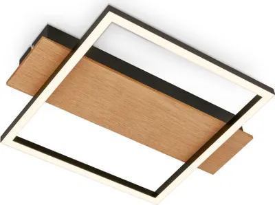 Produktbild von LED Deckenlampe Holz Deckenleuchte Wohnzimmer Schlafzimmer Warmweißes Licht