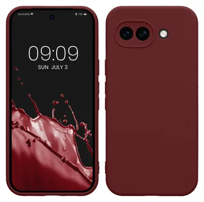 Produktbild von kwmobile Handyhülle für Google Pixel 10a Hülle - weiches Handy Silikon Case - Schutzhülle Cover - Bordeaux Violett