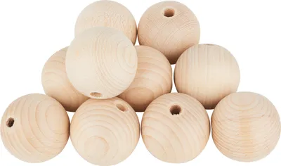 Produktbild von VBS Holzkugeln durchgebohrt "Ø 60 mm" 10 Stück