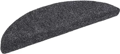 Immagine prodotto di Tappetini per scale autoadesivi 20 pz 56x17x3 cm Grigio scuro semicircolari