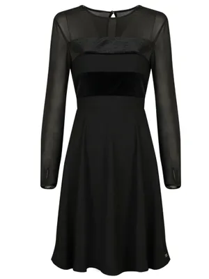 Zdjęcie produktu dla Tommy Hilfiger sukienka "Leila" - WW0WW24064 | Sukienka Leila - Czarny- Rozmiar: XS