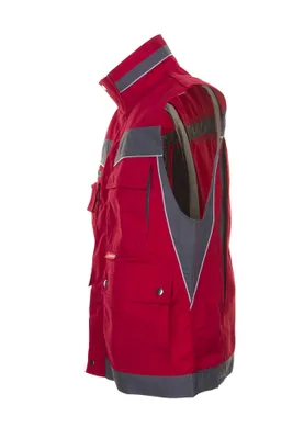 Produktbild von Planam Arbeitsweste Plaline Gr. 2XL rot/schiefer