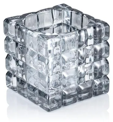 Produktbild von 6x Cube Smoke Grey YUYU, Windlicht, Kerzenhalter, 9 x 9 x 9 cm, Glas
