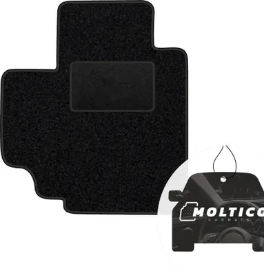 Image de moto-MOLTICO tapis de sol conducteur voiture velours côté conducteur tapis de voiture noir tapis conducteur 1 pièce adapté à la Suzuk Celerio à partir de 2015