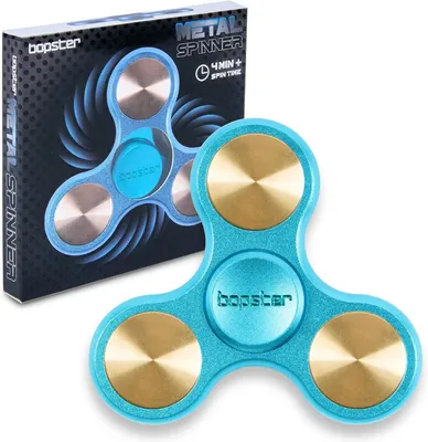Obrázek produktu pro Kovový spinner – ruční tříramenný fidget spinner pro děti i dospělé – doba otáčení 4+ minut – hmotnost 73 g