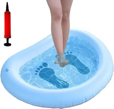 Produktbild von Aufblasbare runde PVC-Badepool in Blau