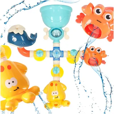 Image de Aga Moulin à eau de bain avec ventouse Animaux marins