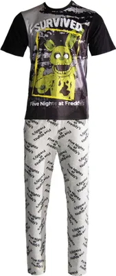 Obrázok produktu pre Five Nights At Freddys - Pánske pyžamo TC927 (XL) (čierna/sivá)
