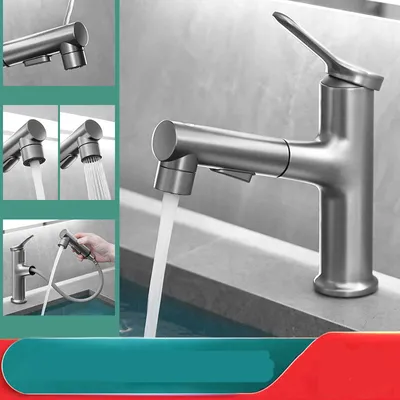Imagen del producto de Grifo de diseño elegante para su baño, color gris