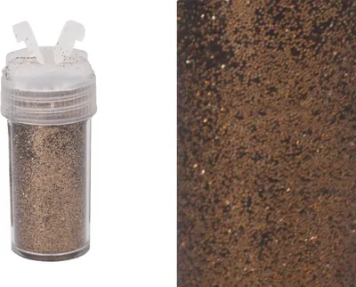 Produktbild von Glitzerpulver 10g in Dose mit Streudeckel, Farbauswahl:braun 870
