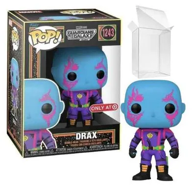 Image de Funko Pop! Marvel Les Gardiens de la Galaxie - Drax Blacklight #1243 Exclusivité Target