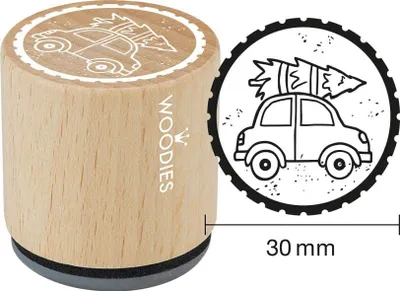 Produktbild von COLOP Motiv-Stempel Woodies "Auto mit Tannenbaum"
