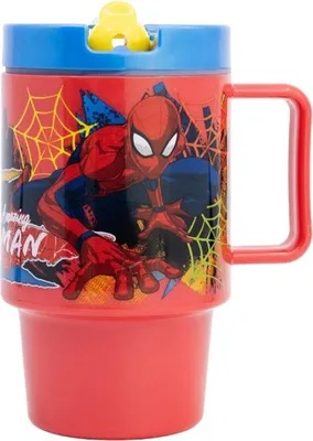 Produktbild von Spiderman Becher Kunststoffbecher 530ml mit Schraubdeckel