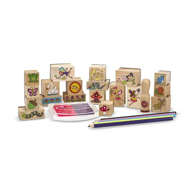 Zdjęcie produktu dla Zestaw znaczkw Fairy Garden - Melissa & Doug