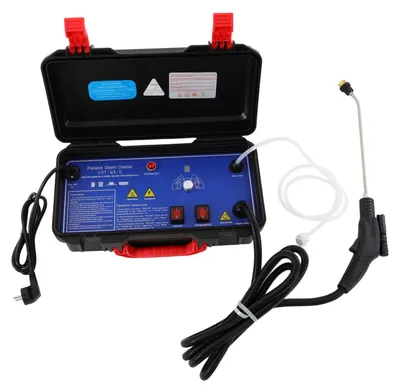 Obrázek produktu pro Parní čistič - Elektrická parní pistole, 3000 W - 220 V, zástrčka EU - Tlak 3–3,5 bar - Ochrana proti stříkající vodě IPX4 - Černá barva