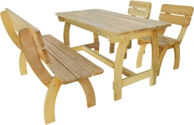 Produktbild von vidaXL Garten-Essgruppe 4-tlg. Kiefernholz Imprägniert