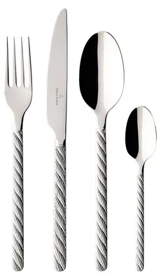 Imagen del producto de Juego de cubiertos Montauk, 24 piezas. Dimensiones: 420 x 270 x 50 mm. Marca: Villeroy & Boch. Número de artículo: 1264489030. Código EAN: 4003686329096
