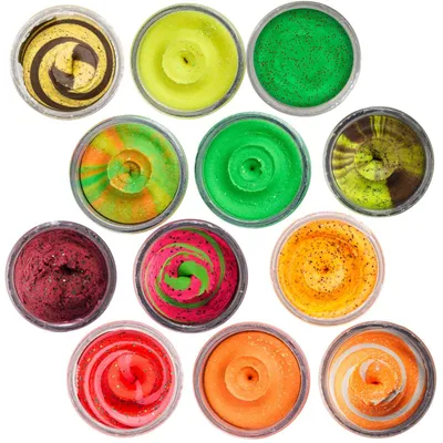 Produktbild von Berkley Powerbait Trout Dough Fruits - 50g Forellenteig, Farbe/Aroma:Munchy Melon / Melon