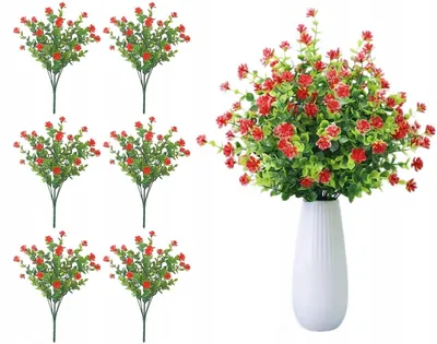 Produktbild von Künstliche Blumen Zweige für Bukett & Deko, 6 Stück