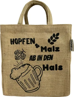 Produktbild von Domelo Flaschenträger mit 6 Fächer. 100% Vegane Bierflaschentasche/ Flaschentasche
