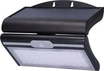 Immagine prodotto di Lampada da parete solare 6w 430lm 6.500k con sensore colore nero edm
