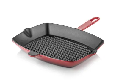 Immagine prodotto di Padella grill argento - 32 cm - 2,61 litri - ghisa - smalto a 4 strati