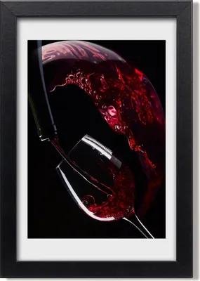 Produktbild von Bild 20x30 MDF-Rahmen, Wandkunst Rotwein