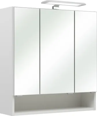Produktbild von Spiegelschrank - Weiß Hochglanz - B 65 cm - mit LED-Beleuchtung