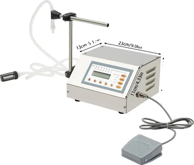 Image de Machine de remplissage de liquides, remplissage de haute précision, contrôle intelligent, acier inoxydable durable, argent