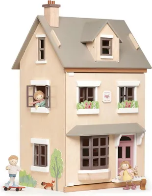 Immagine prodotto di Casa delle bambole in legno Tender Leaf Villa Foxtail con mobili e accessori