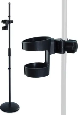 Produktbild von keepdrum Mikrofonständer MS015 gerades Stativ mit Getränkehalter