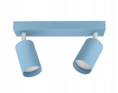 Produktbild von FKL DESIGN Home Deco Deckenlampe Deckenleuchte Kinderleuchte Kinderlampe 2-flammig GU10 Verstellbar Lampenschirm Lampe aus Serie (N975-BZ2-B)