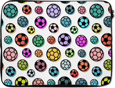 Produktbild von MuchoWow® Laptop Hülle 15 Zoll Muster - Fußball - Sport - Jungen - Kinder - Kinder Laptoptasche - Laptoptasche - Sleeve - Rundum-Schutz